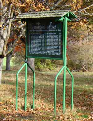 Former signboard for Mayor's Grove