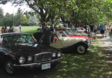 British cars in Beacon Hill Park