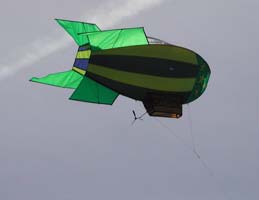 Dirigible kite above Clover Point Park