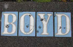 Boyd Street inlaid ceramic tile